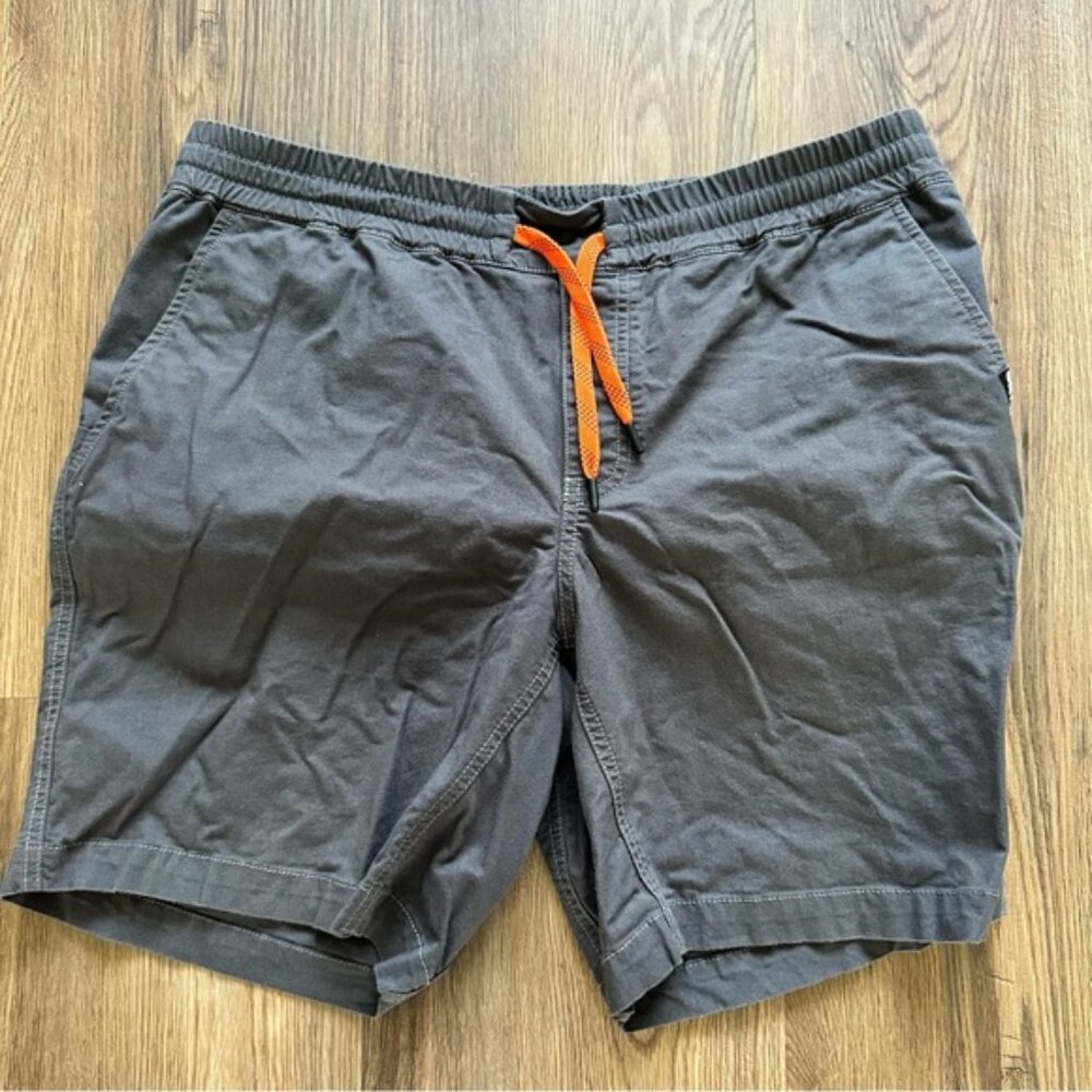 OR OUTDOOR RESEARCH The 8" Canvas Short Mens Large Elastic Waist Gray Hiking